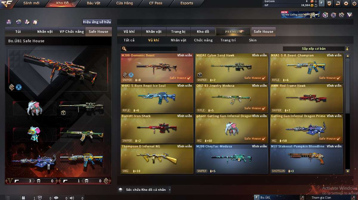 shop acc cf uy tin gia re